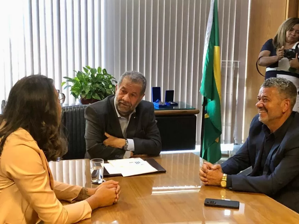 Caio Valace se reuniu com o presidente do Senado Federal, Rodrigo Pacheco (PSD)