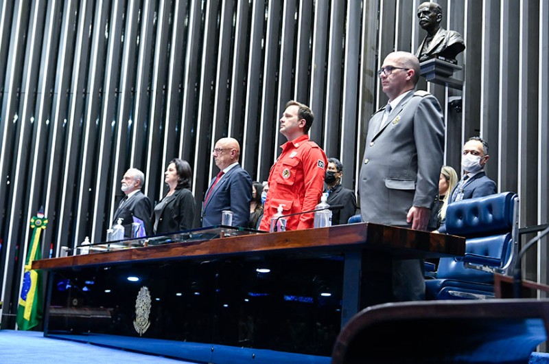 Senado comemora os 130 anos do Corpo de Bombeiros Voluntários de Joinville