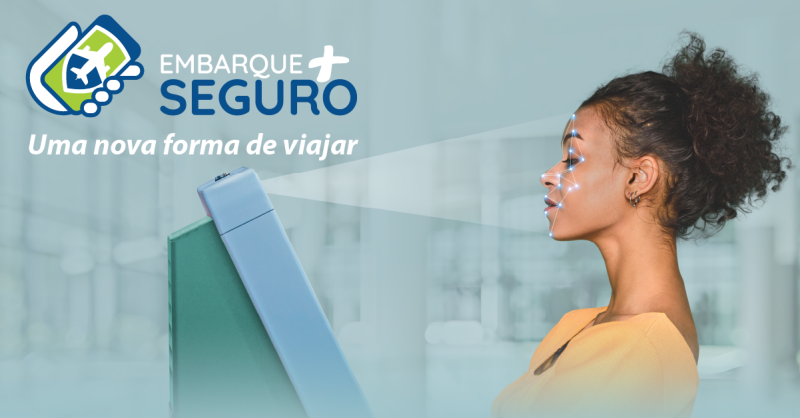 Acesso biométrico do check-in ao embarque: projeto será implantado na ponte aérea SP-RJ