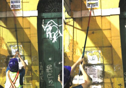 Oficina de produção de cartazes sobre arte urbana e teatro é realizada em São Paulo