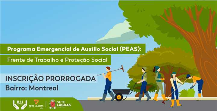 Prorrogada as inscrições do programa emergencial de auxílio social para frentes de trabalho no Montreal
