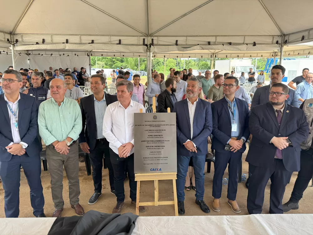 Inaugurada a Estação de Tratamento de Esgoto (ETE) de Sete Lagoas, que ganhou o nome de Antônio Valace de Oliveira Silva