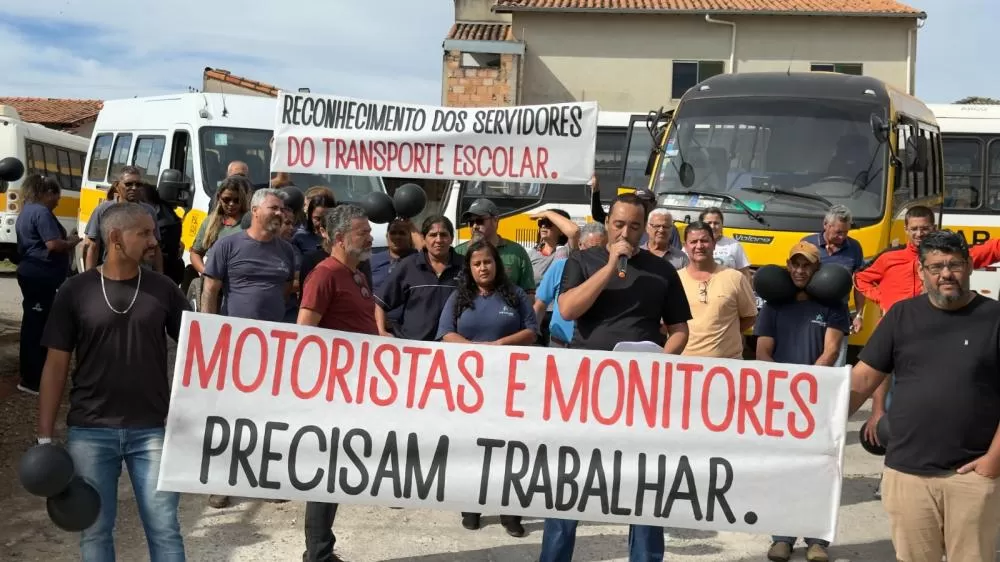Apoio aos motoristas do transporte escolar de Sete Lagoas - foto Warley Cavalier